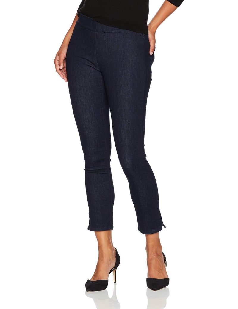 NYDJ Women's Petite Size Alina Pull On Ankle Jeans, Rinse, 10P - Image 1